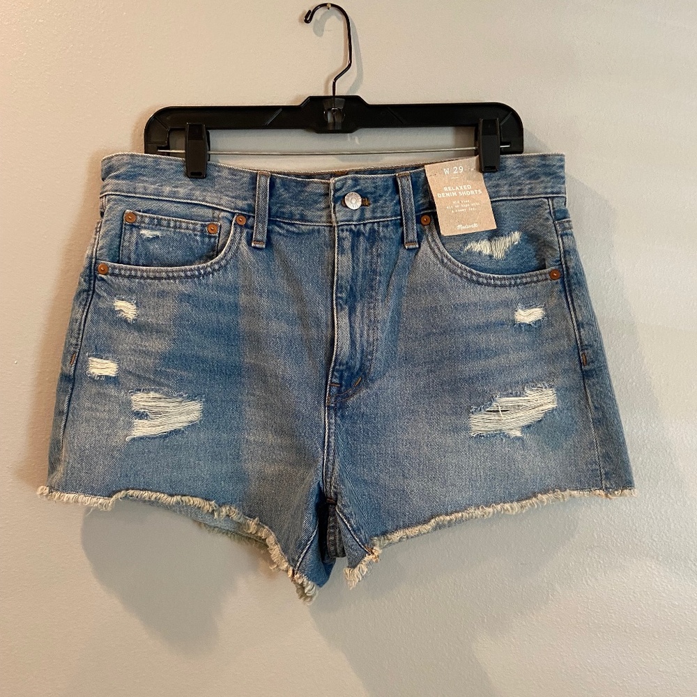 Madewell Relaxed Denim Shorts NWT sz 29